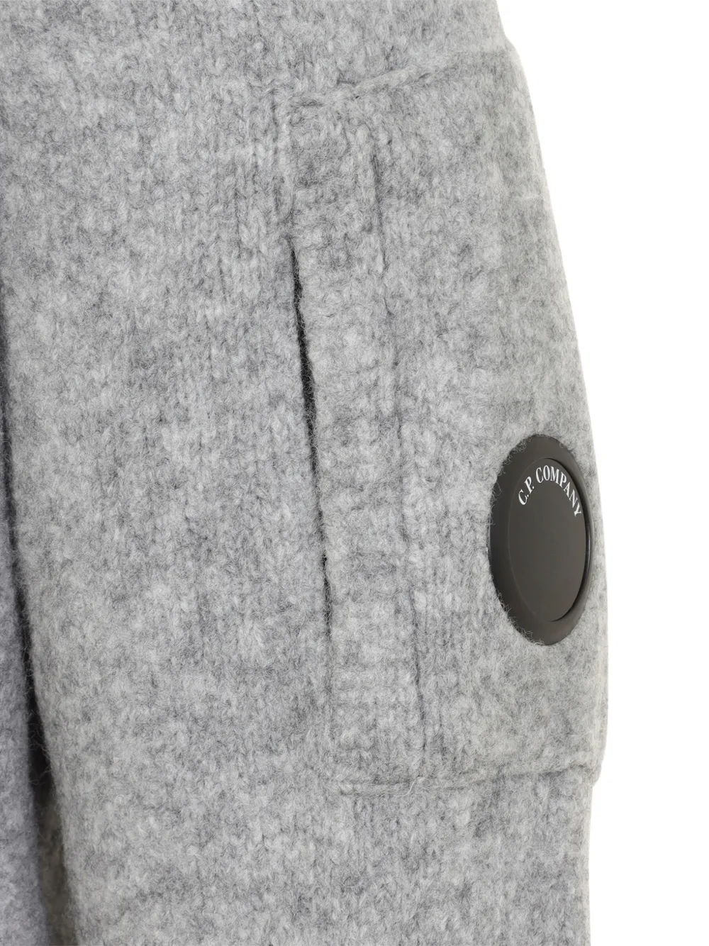 C.P. Company Lens-detail knitted sweater Grijs