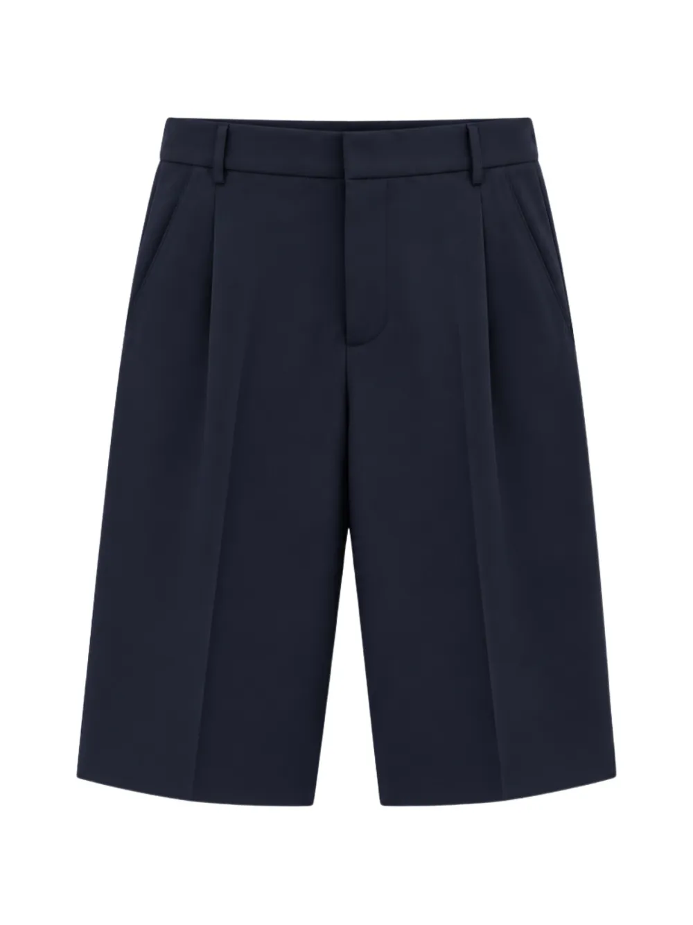 Liviana Conti pleated knee-length shorts - Blau