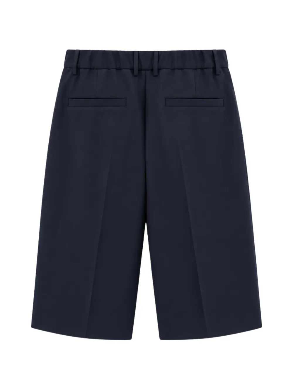 Liviana Conti pleated knee-length shorts Blauw