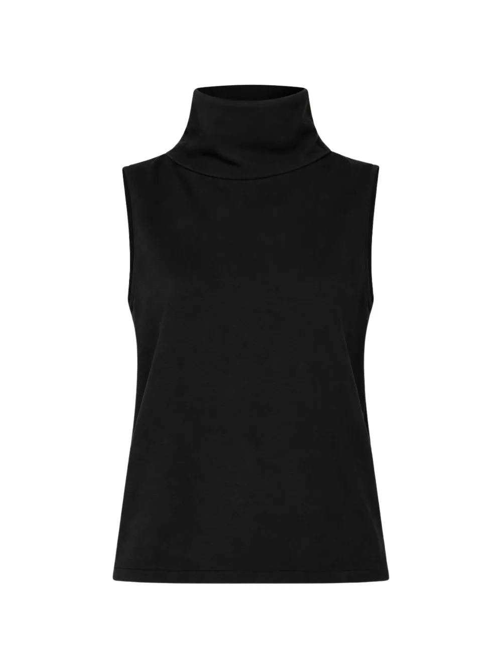 Liviana Conti cowl-neck sleeveless top Zwart