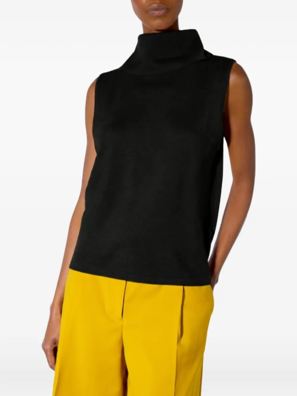 Liviana Conti sleeveless high-neck top - Noir Liviana Conti sleeveless high-neck top - Noir