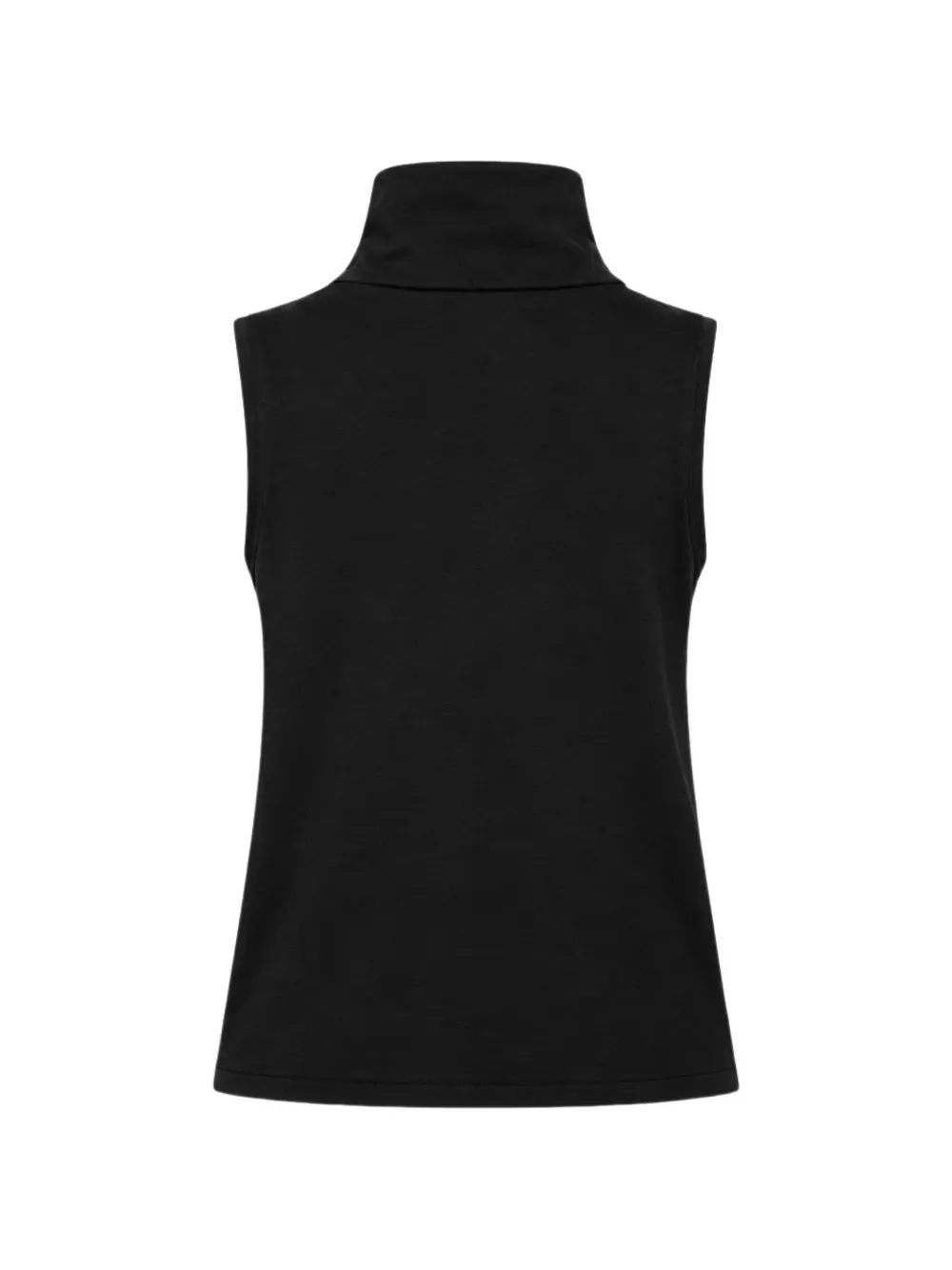 Liviana Conti cowl-neck sleeveless top Zwart