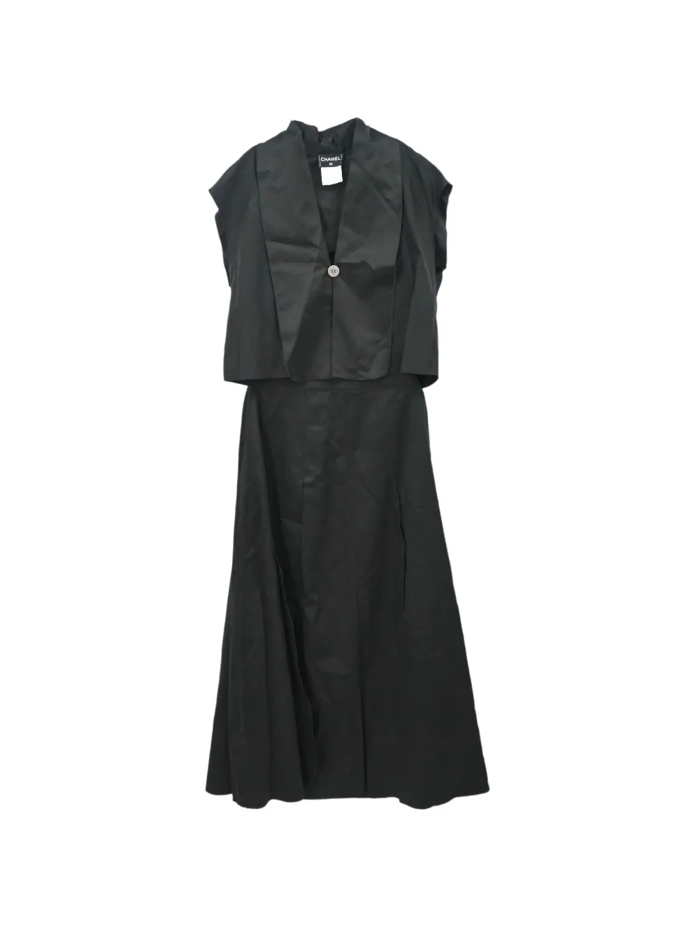 CHANEL Pre-Owned 1999 maxi skirt and top set - Noir