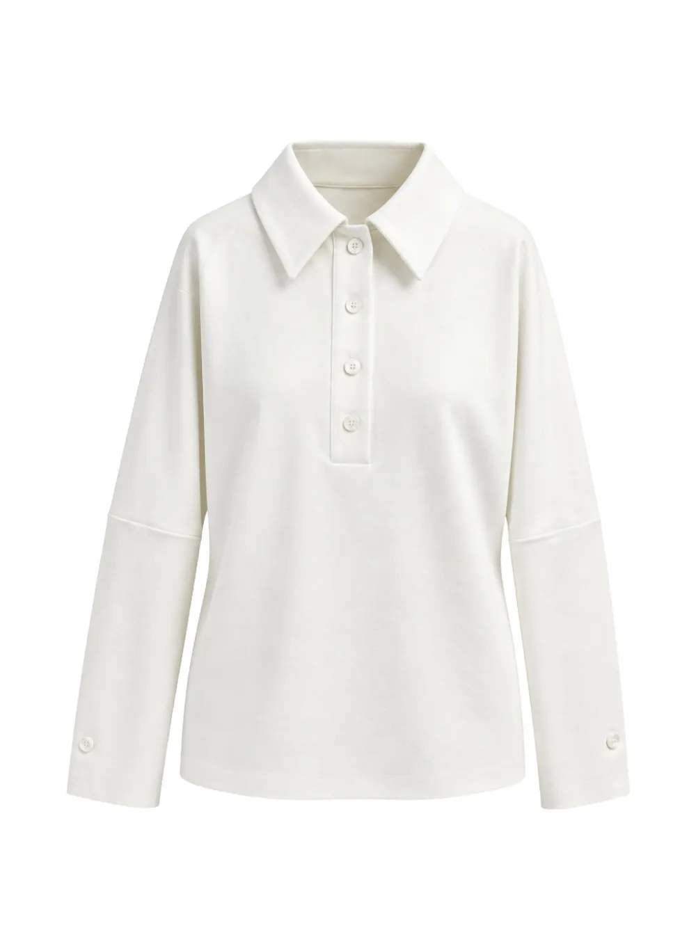 Liviana Conti long-sleeve polo shirt Wit