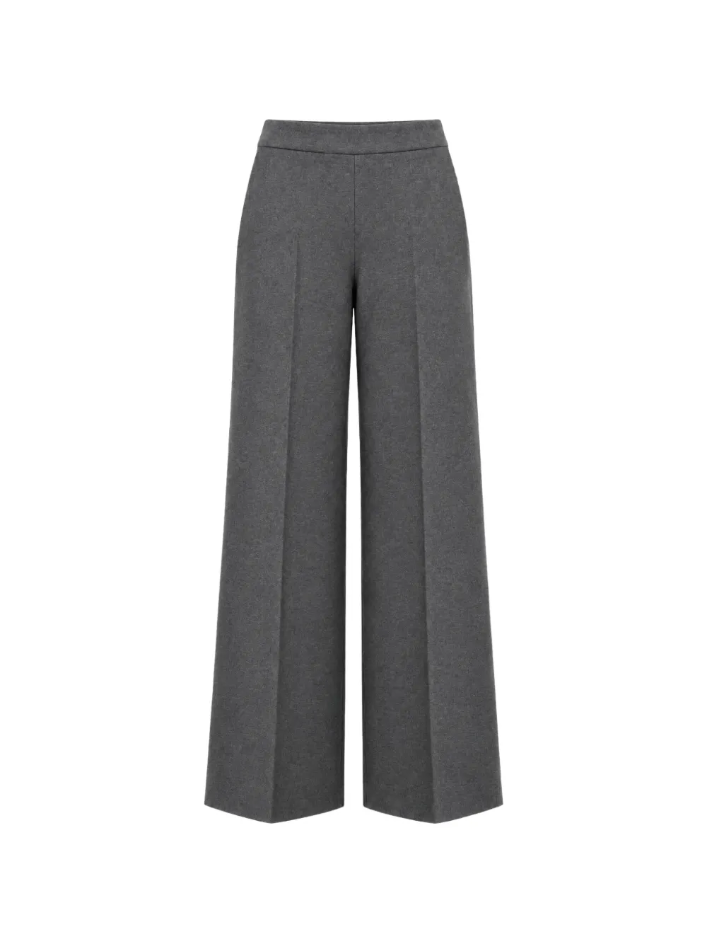 Liviana Conti pressed-crease wide-leg trousers - Grau