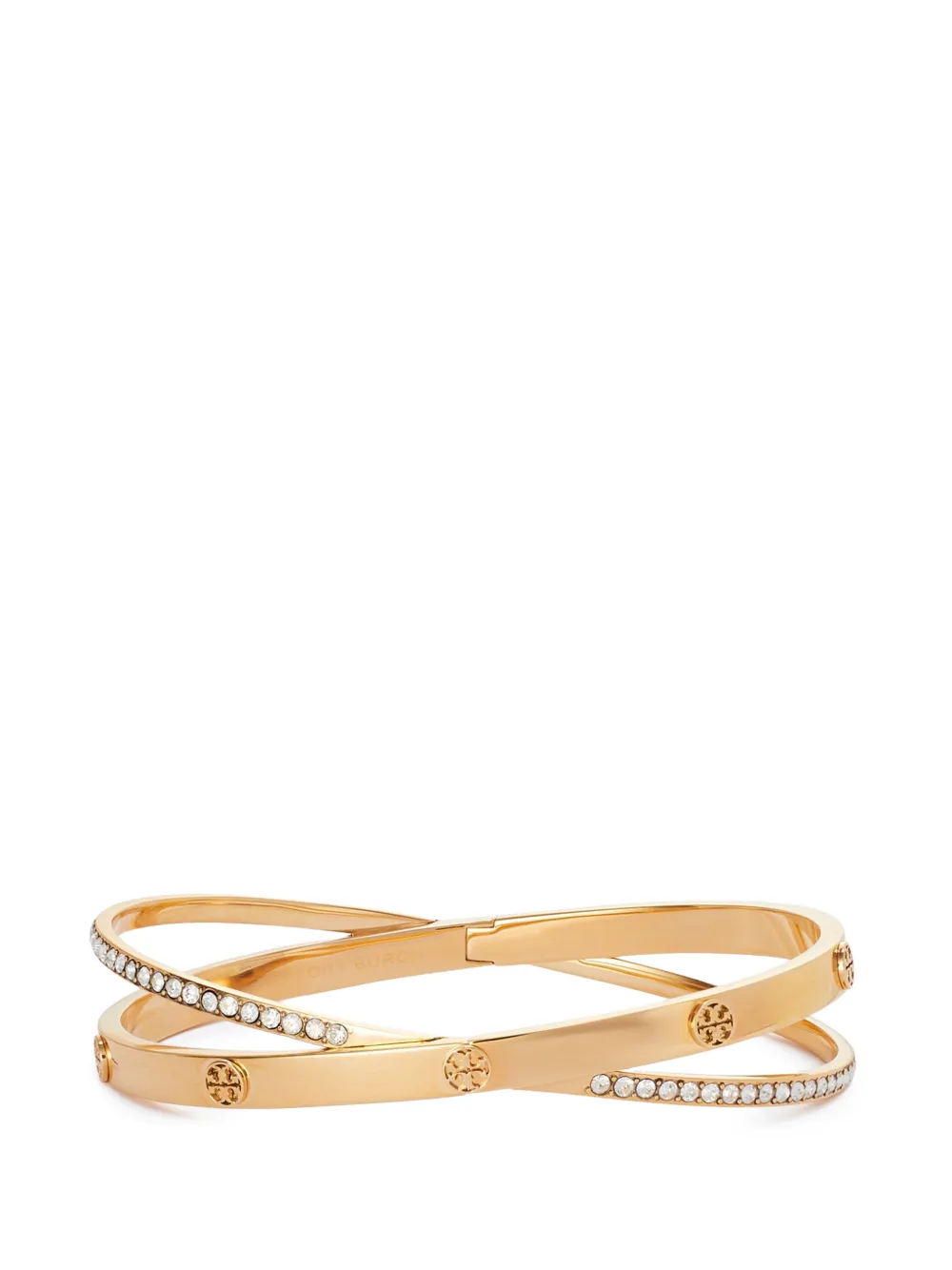 Tory Burch Icon pavé double bracelet - Gold