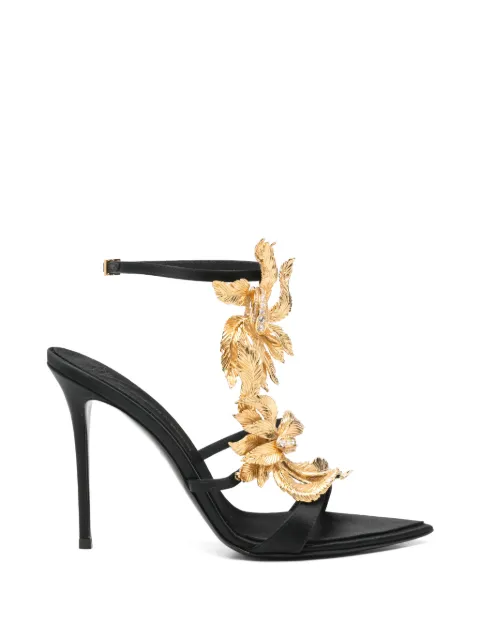 Giuseppe Zanotti floral-applique stiletto-heel sandals