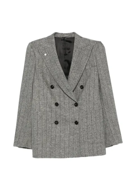 LUIGI BIANCHI MANTOVA pinstripe double-breasted blazer