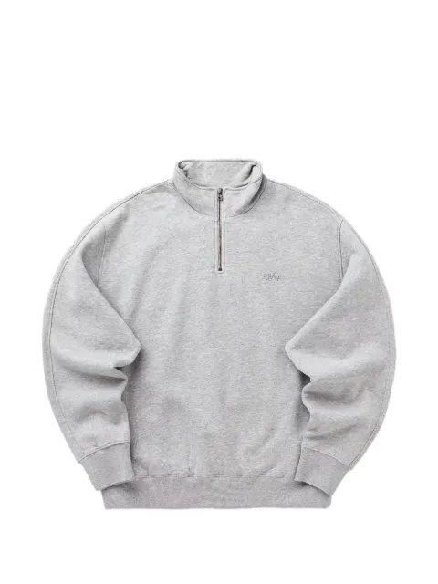 OLAF quarter-zip logo-embroidered sweatshirt