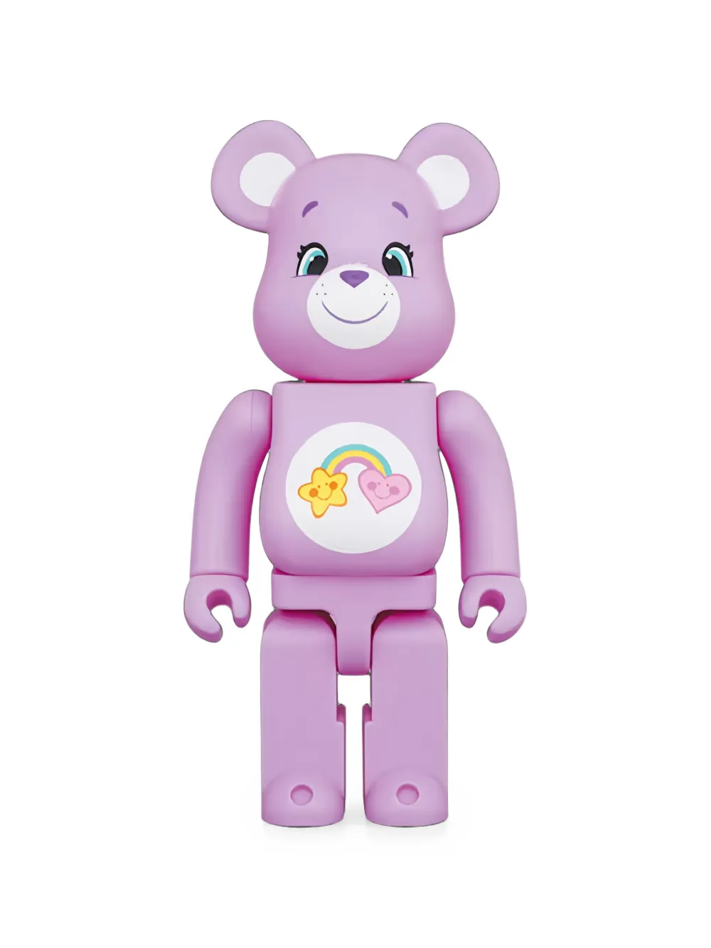 Bearbrick X Care Bears Best Friend Bear Figurine In Purple