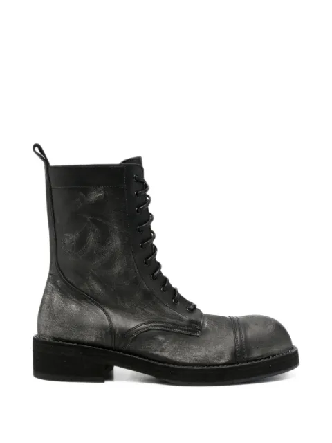 Ann Demeulemeester distressed lace-up boots