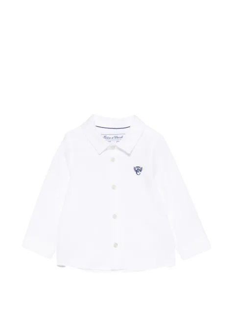 Tartine Et Chocolat logo-embroidered long-sleeve shirt