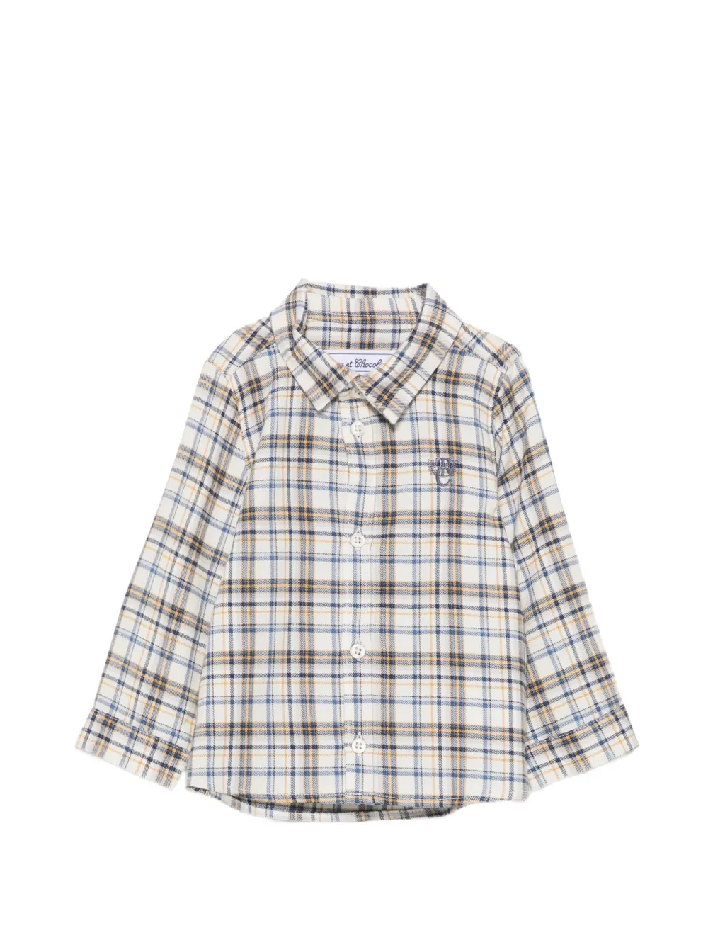 Tartine Et Chocolat check-pattern embroidered shirt - Toni neutri
