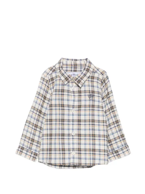 Tartine Et Chocolat check-pattern embroidered shirt