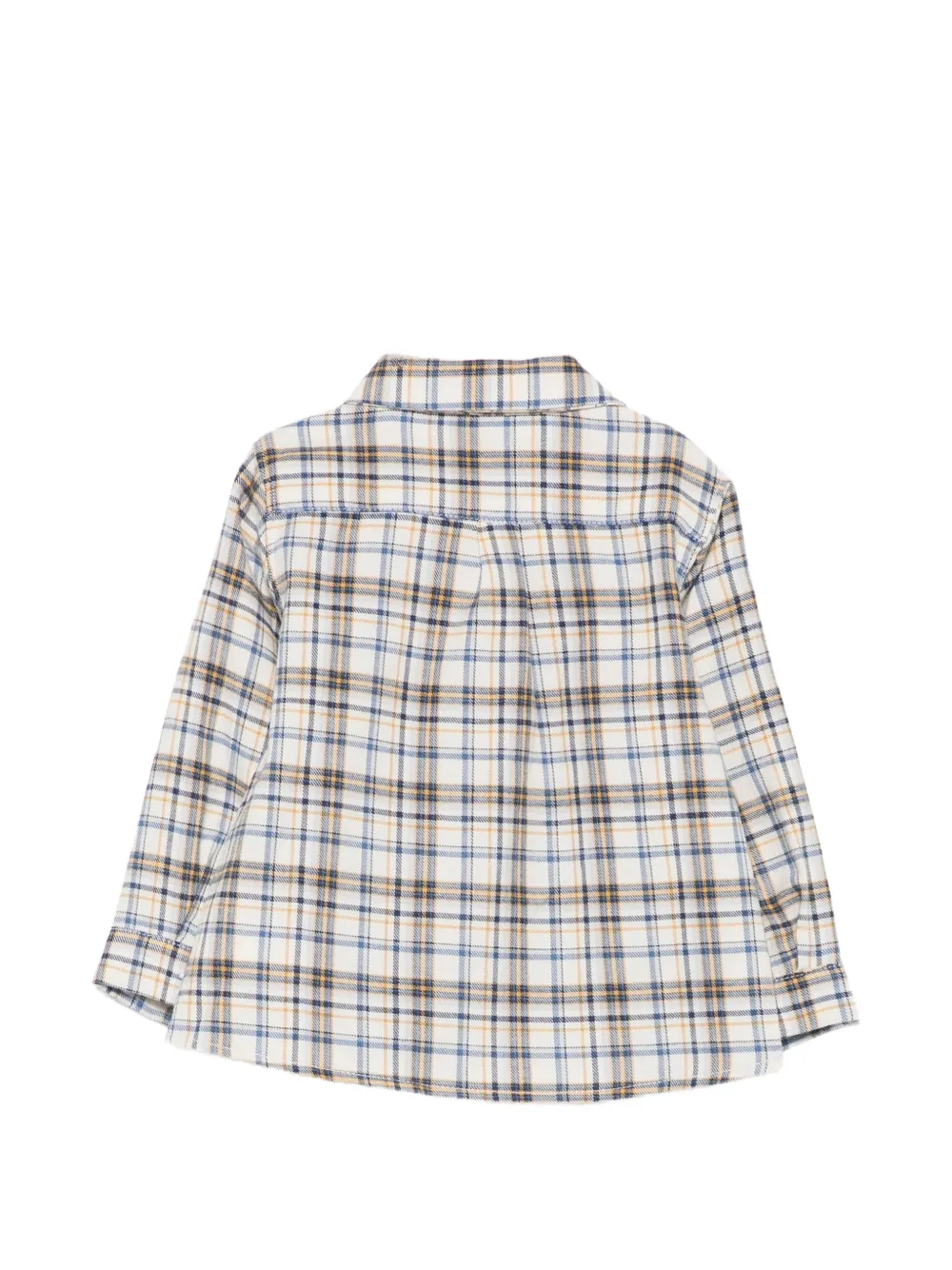 Tartine Et Chocolat Geruit shirt met borduurwerk Beige