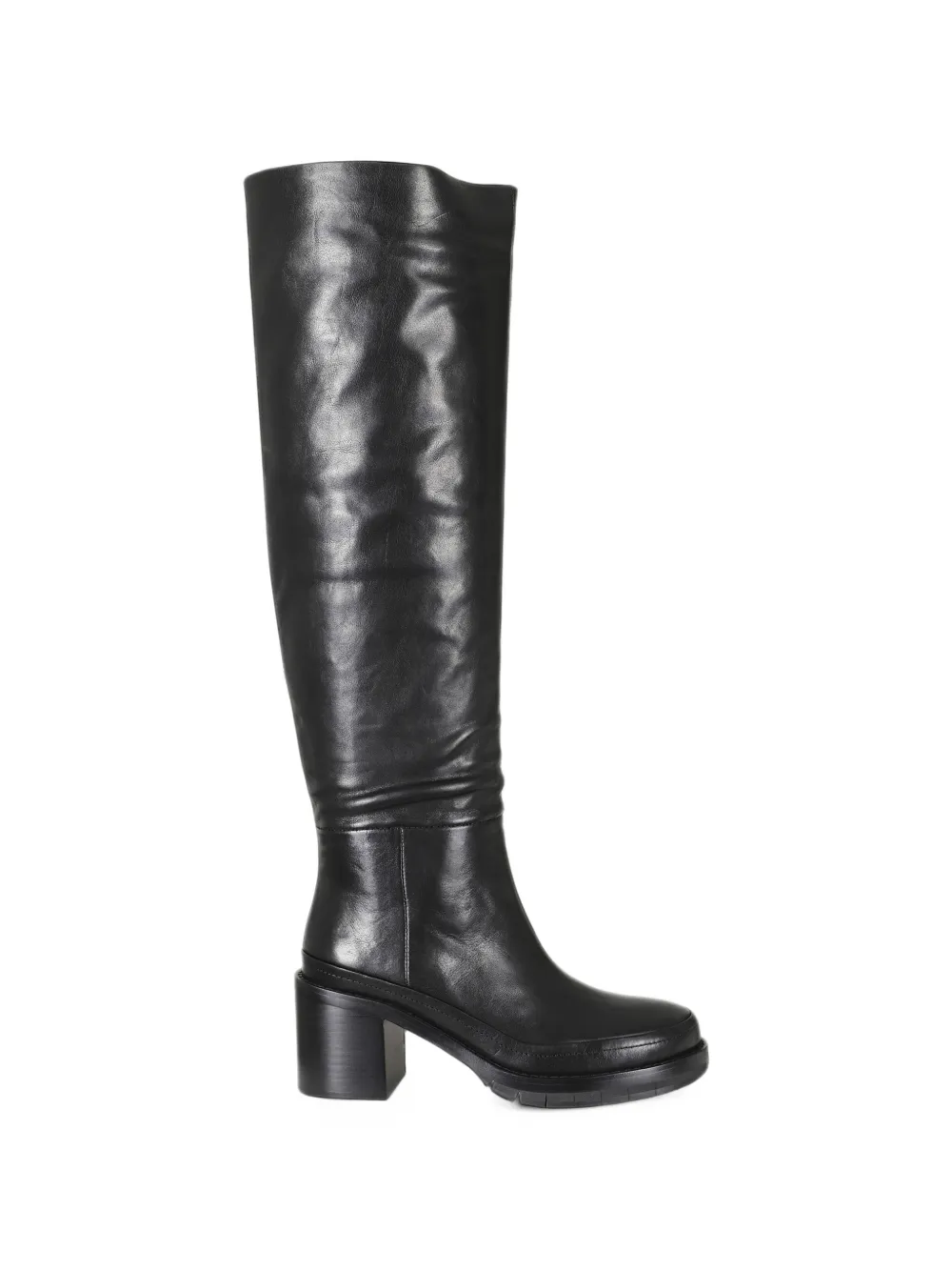Paloma Barceló leather knee-high boots - Black