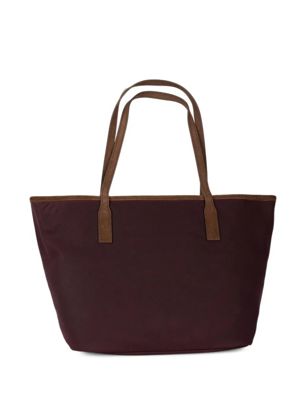 MC2 Saint Barth Medium City logo-embroidered suede-trim tote bag Rood