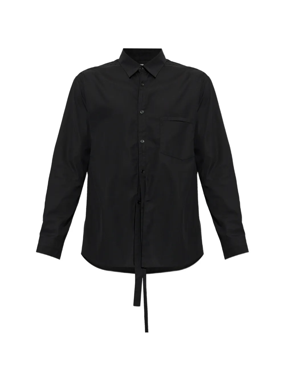 Post Archive Faction back-slit shirt - Nero