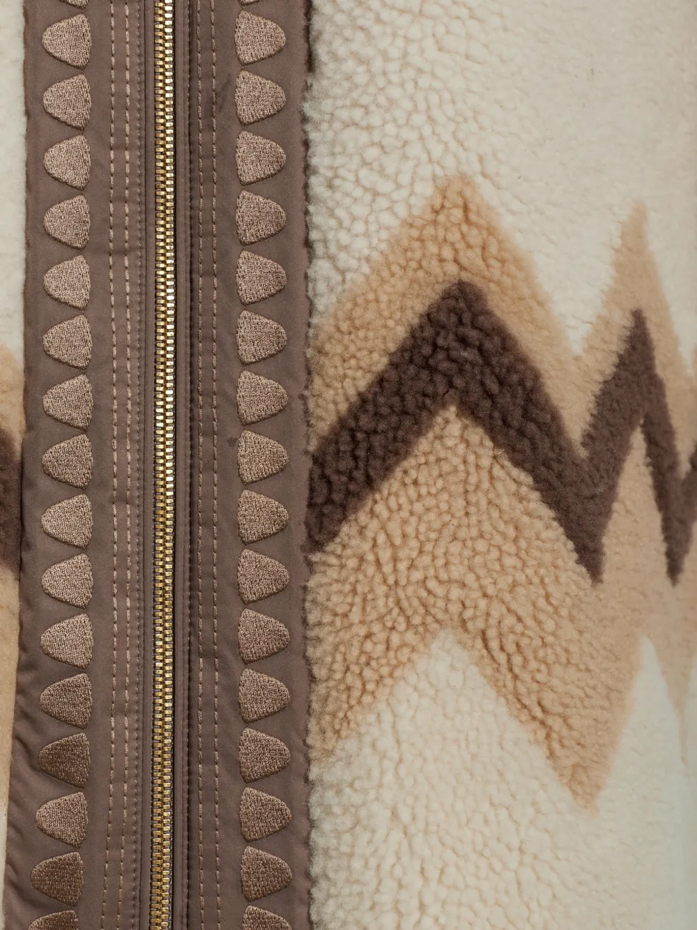 BOGNER Niva hooded fur coat Beige