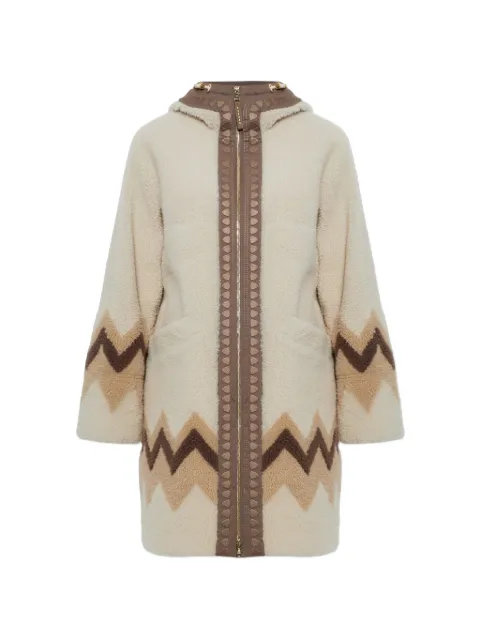 BOGNER Niva hooded fur coat