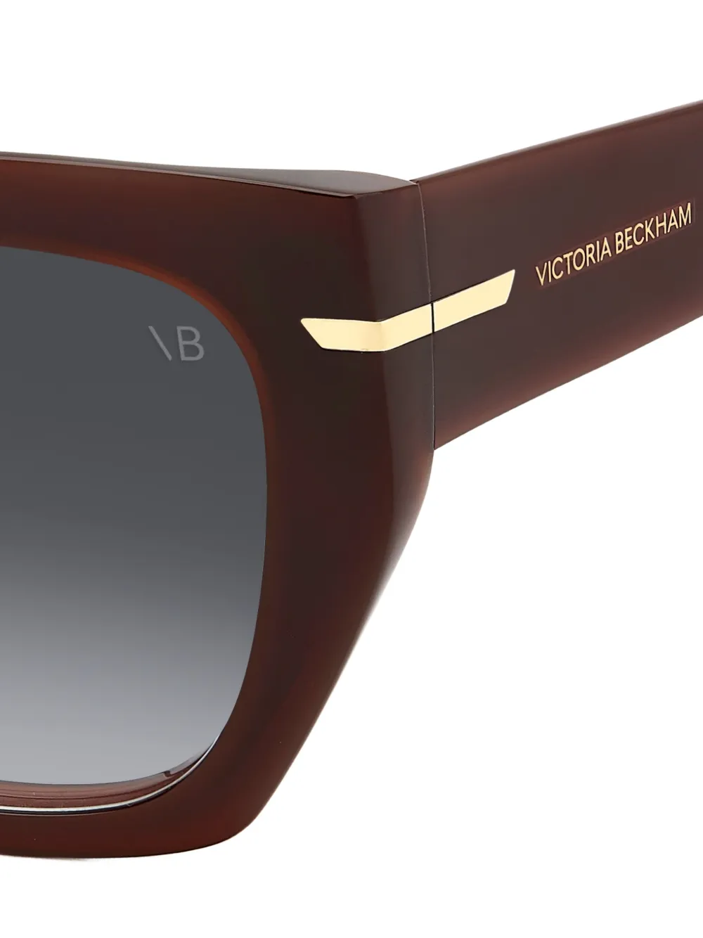 Victoria Beckham Eyewear Zonnebril met cat-eye montuur Bruin