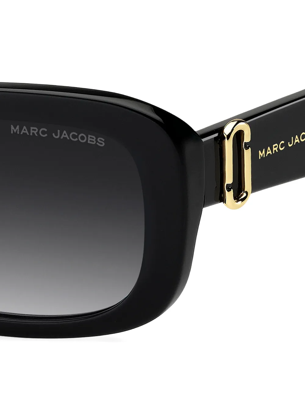 Marc Jacobs Eyewear Zonnebril met rechthoekig montuur Zwart