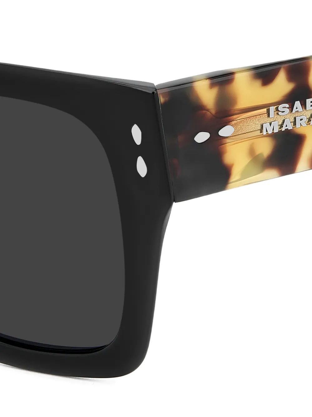 Isabel Marant Eyewear Zonnebril met vierkant montuur Zwart