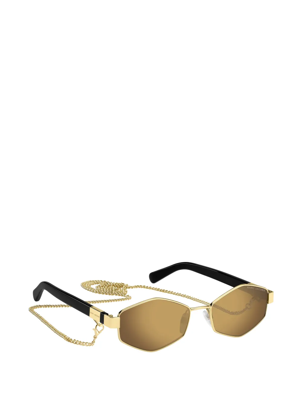 Marc Jacobs Eyewear geometric-frame chain-link sunglasses Goud
