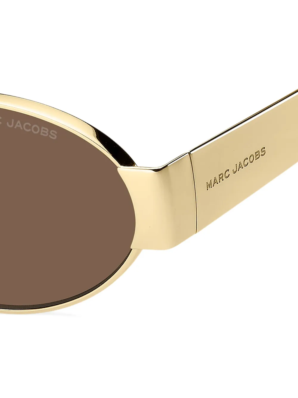 Marc Jacobs Eyewear Zonnebril met ovalen montuur Goud