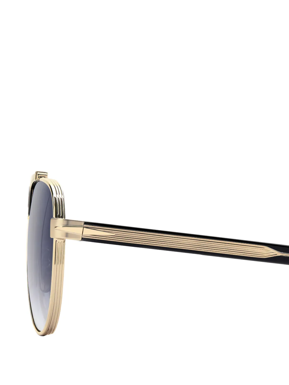 Eyewear by David Beckham 7169 S zonnebril met pilotenmontuur en dubbele neusbrug Goud