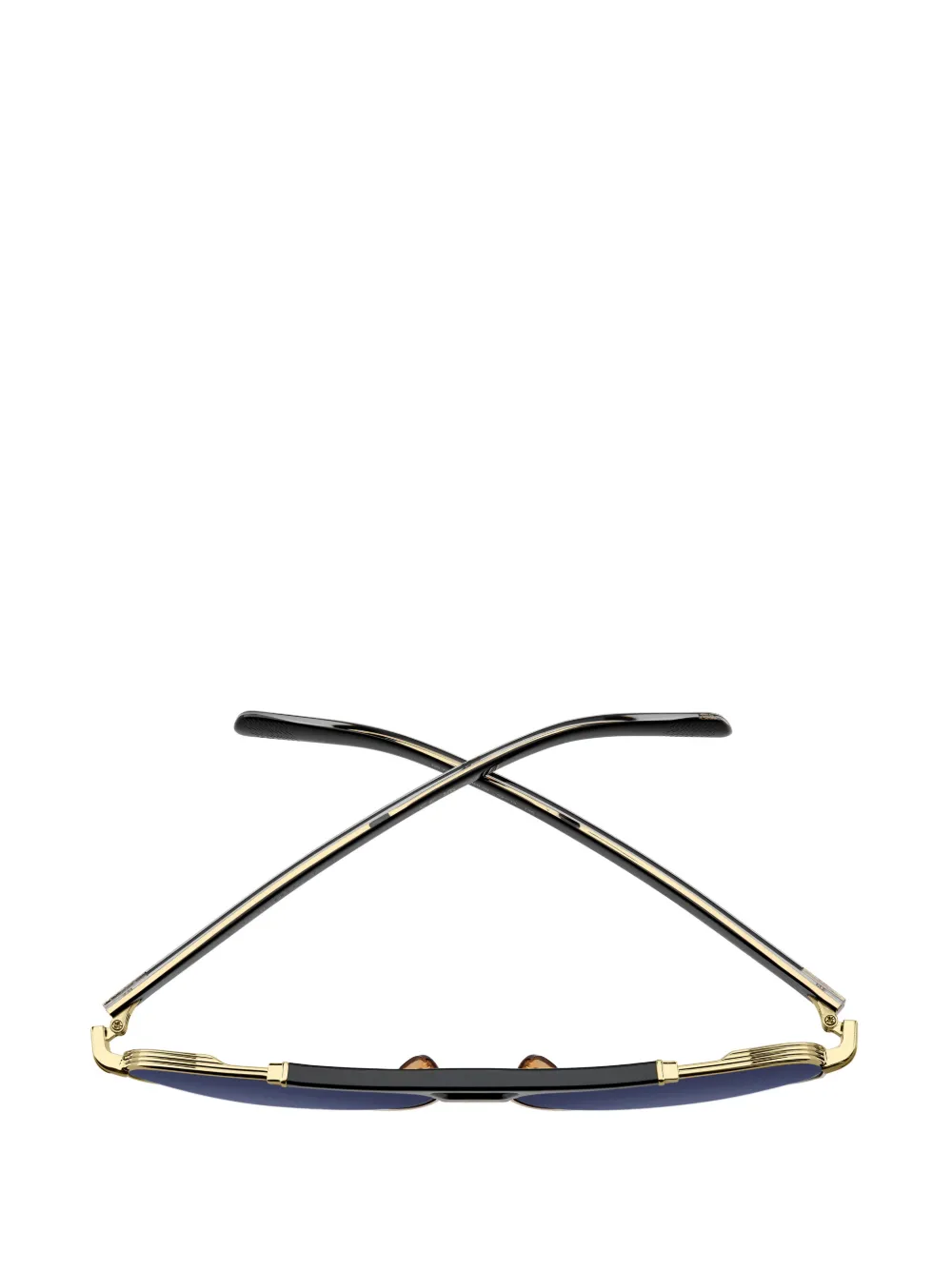 Eyewear by David Beckham 7169 S zonnebril met pilotenmontuur en dubbele neusbrug Goud