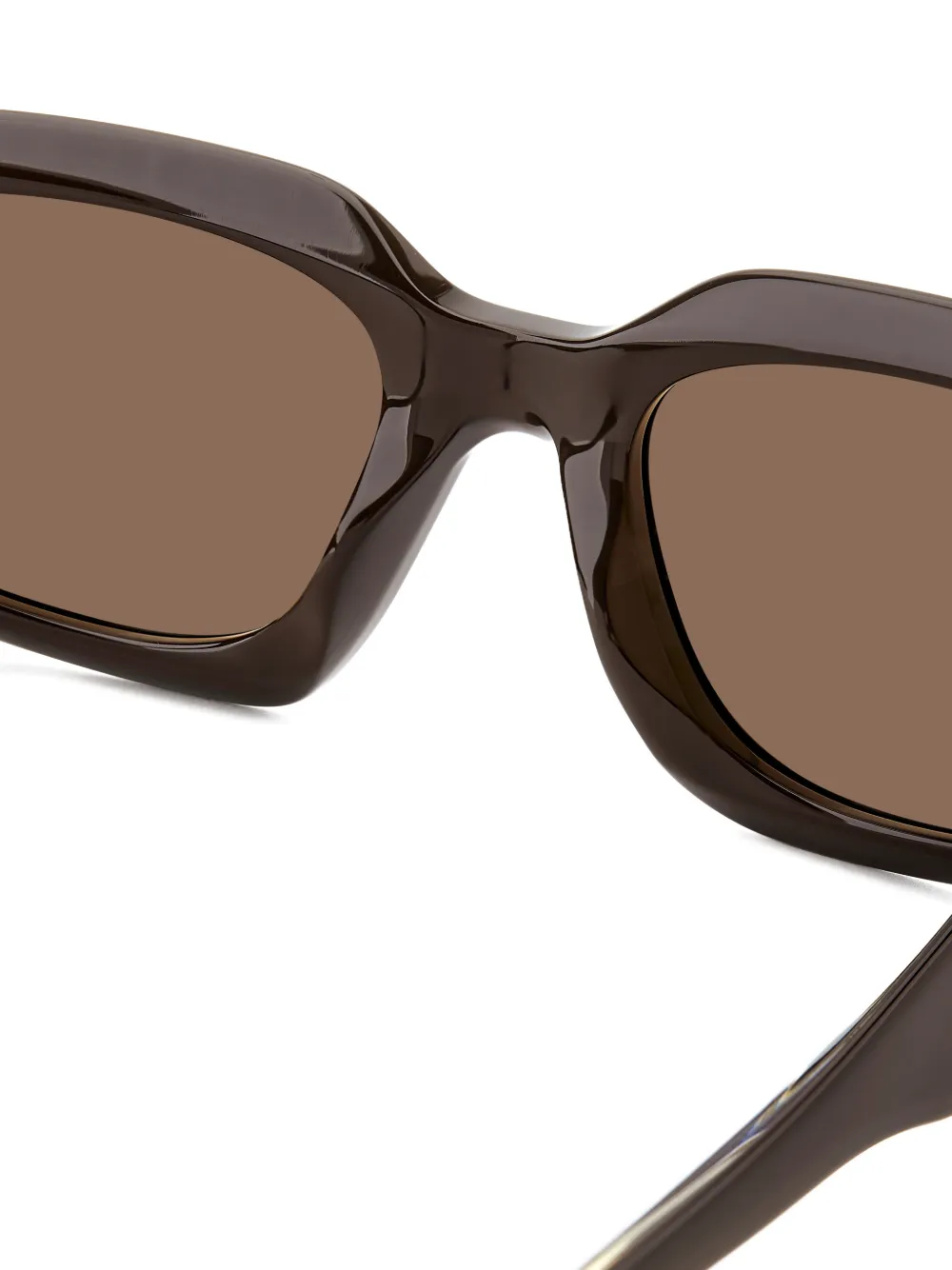 Victoria Beckham Eyewear Zonnebril met geometrisch montuur Bruin