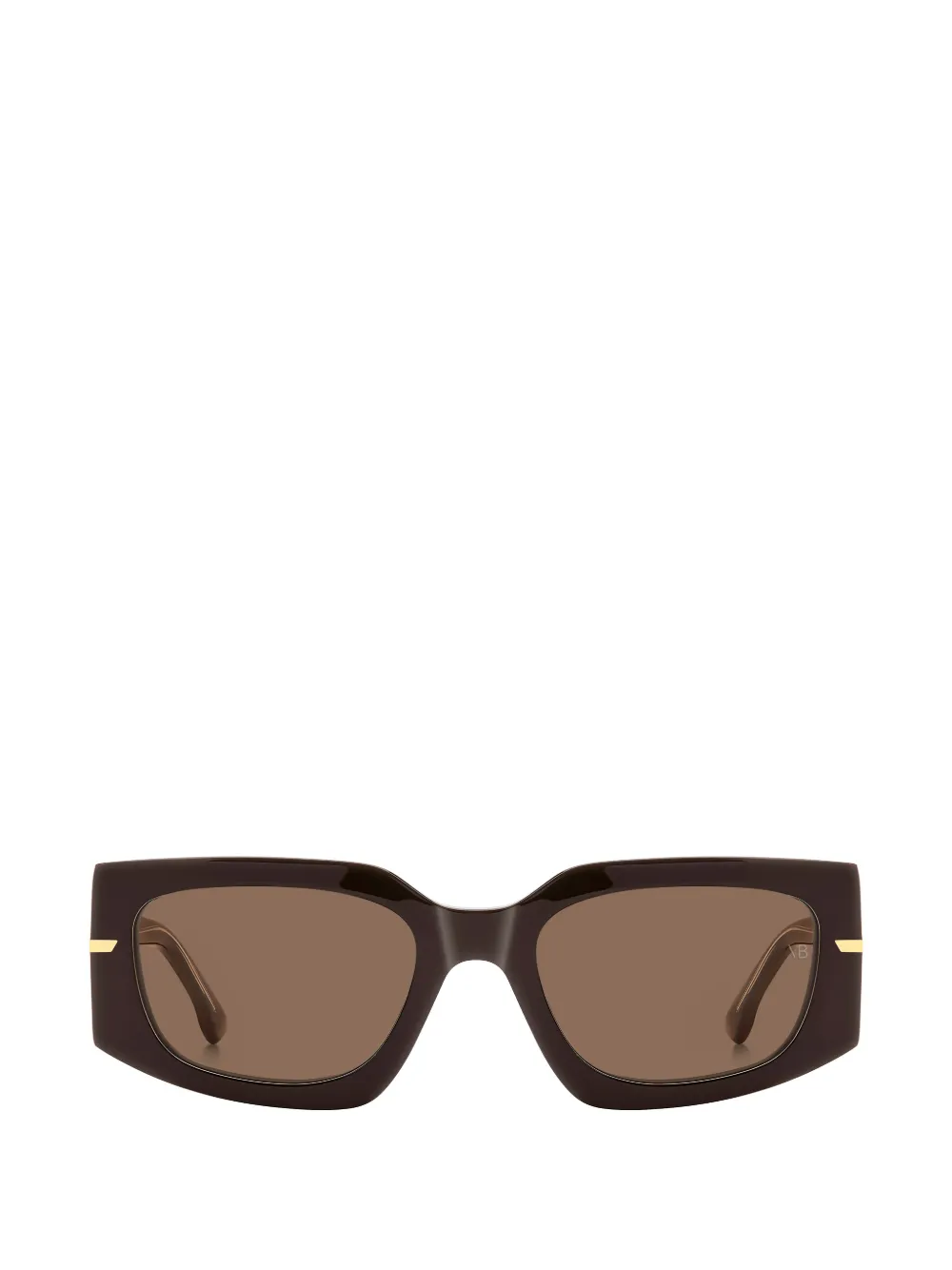 Victoria Beckham Eyewear Sonnenbrille mit geometrischem Gestell - Braun