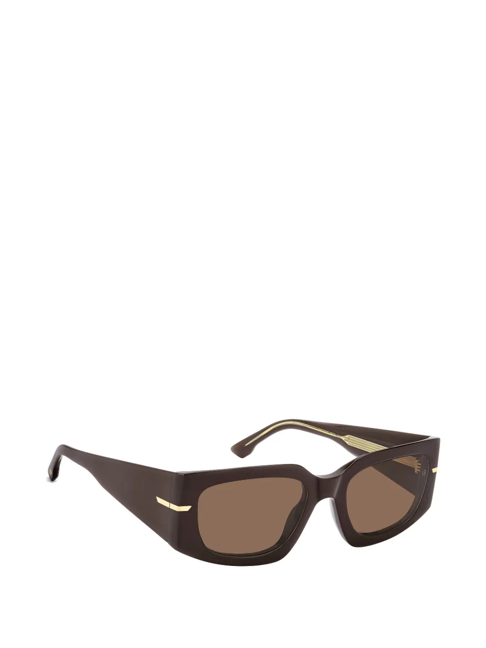 Victoria Beckham Eyewear Zonnebril met geometrisch montuur Bruin