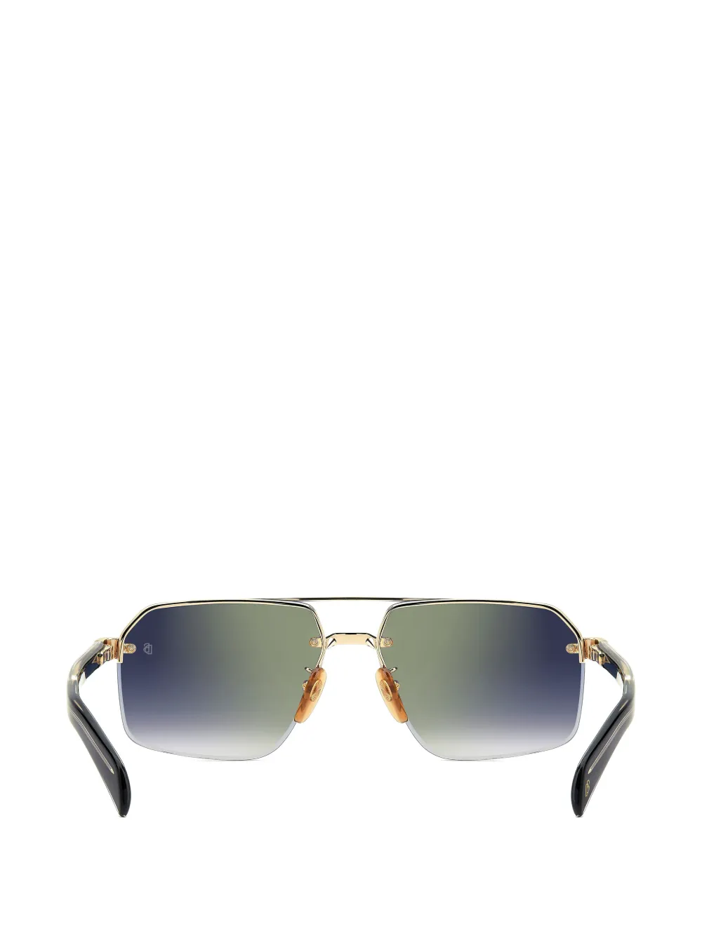 Eyewear by David Beckham Zonnebril met randloos geometrisch montuur Goud