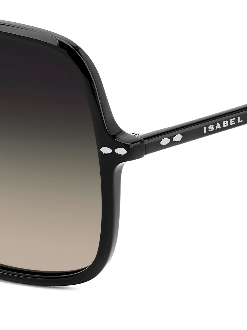 Isabel Marant Eyewear The In Love zonnebril met vierkant montuur Zwart
