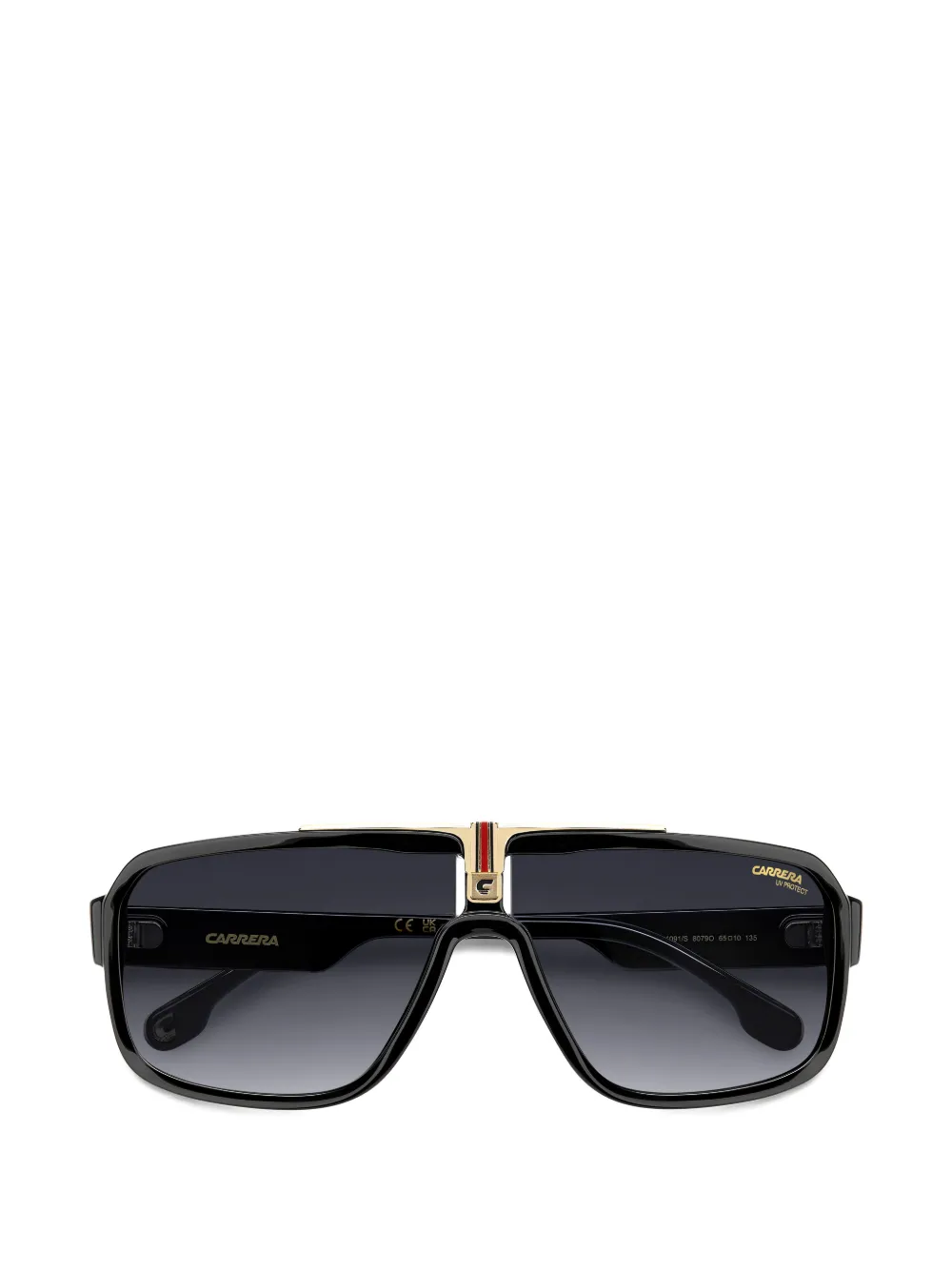 Carrera 1091 S zonnebril met geometrisch montuur Zwart