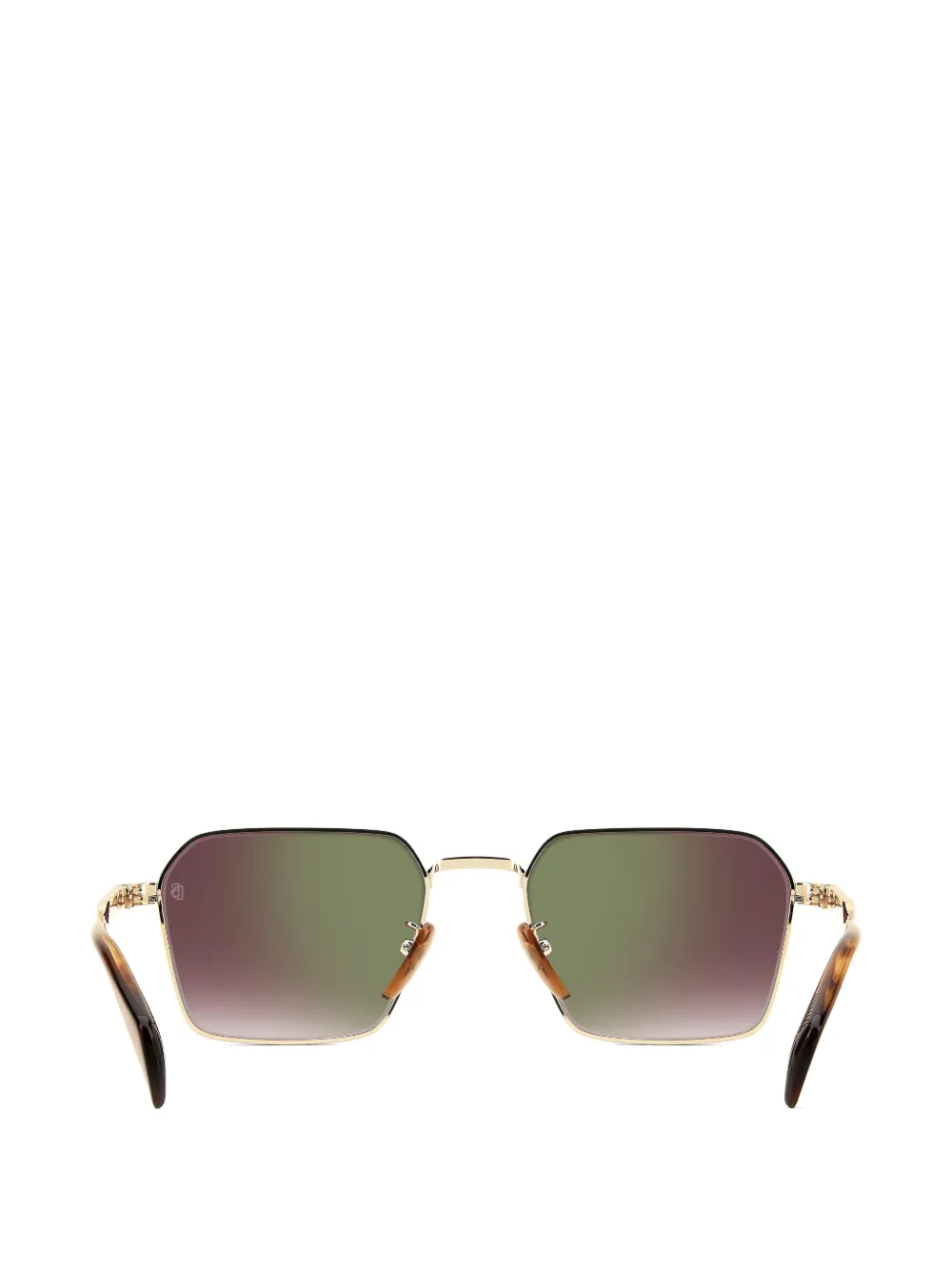 Eyewear by David Beckham Zonnebril met geometrisch montuur Goud