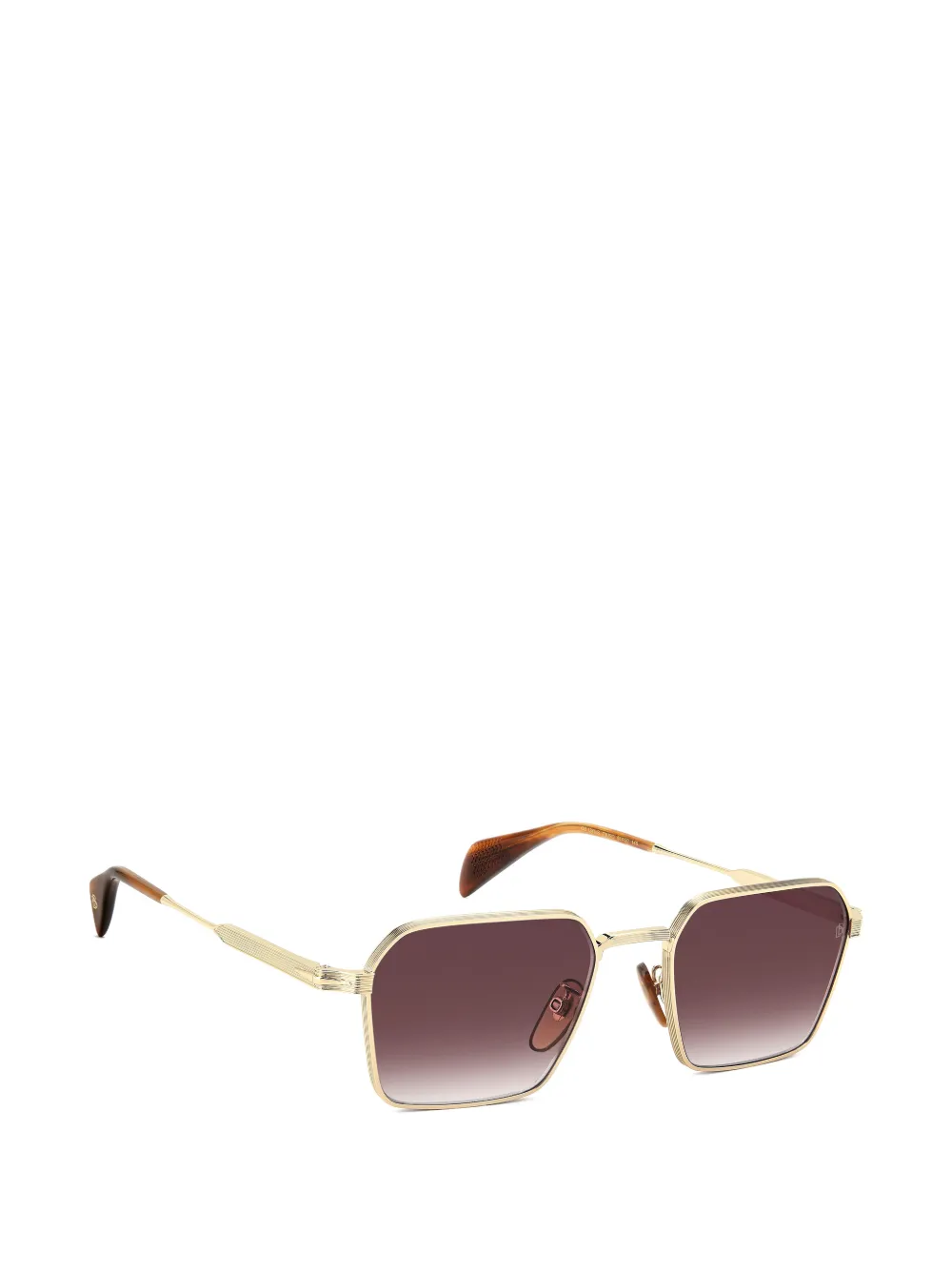 Eyewear by David Beckham Zonnebril met geometrisch montuur Goud