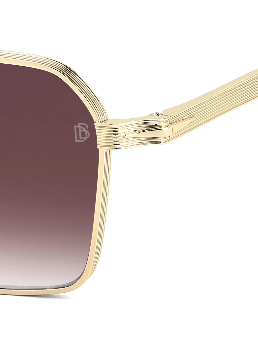 Eyewear by David Beckham Zonnebril met geometrisch montuur Goud