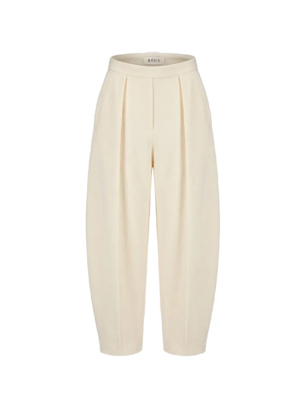 Róhe Puck sculptural bouclé trousers - Neutrals
