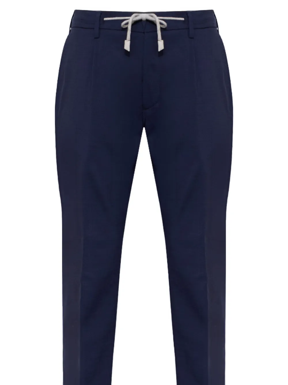 Eleventy Broek met trekkoordtaille Blauw