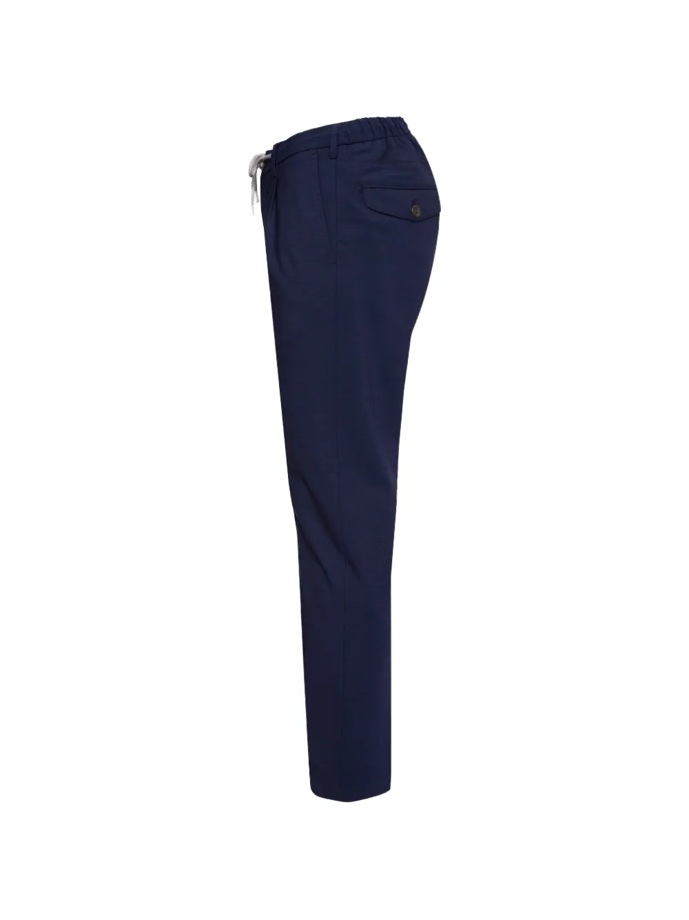 Eleventy Broek met trekkoordtaille Blauw