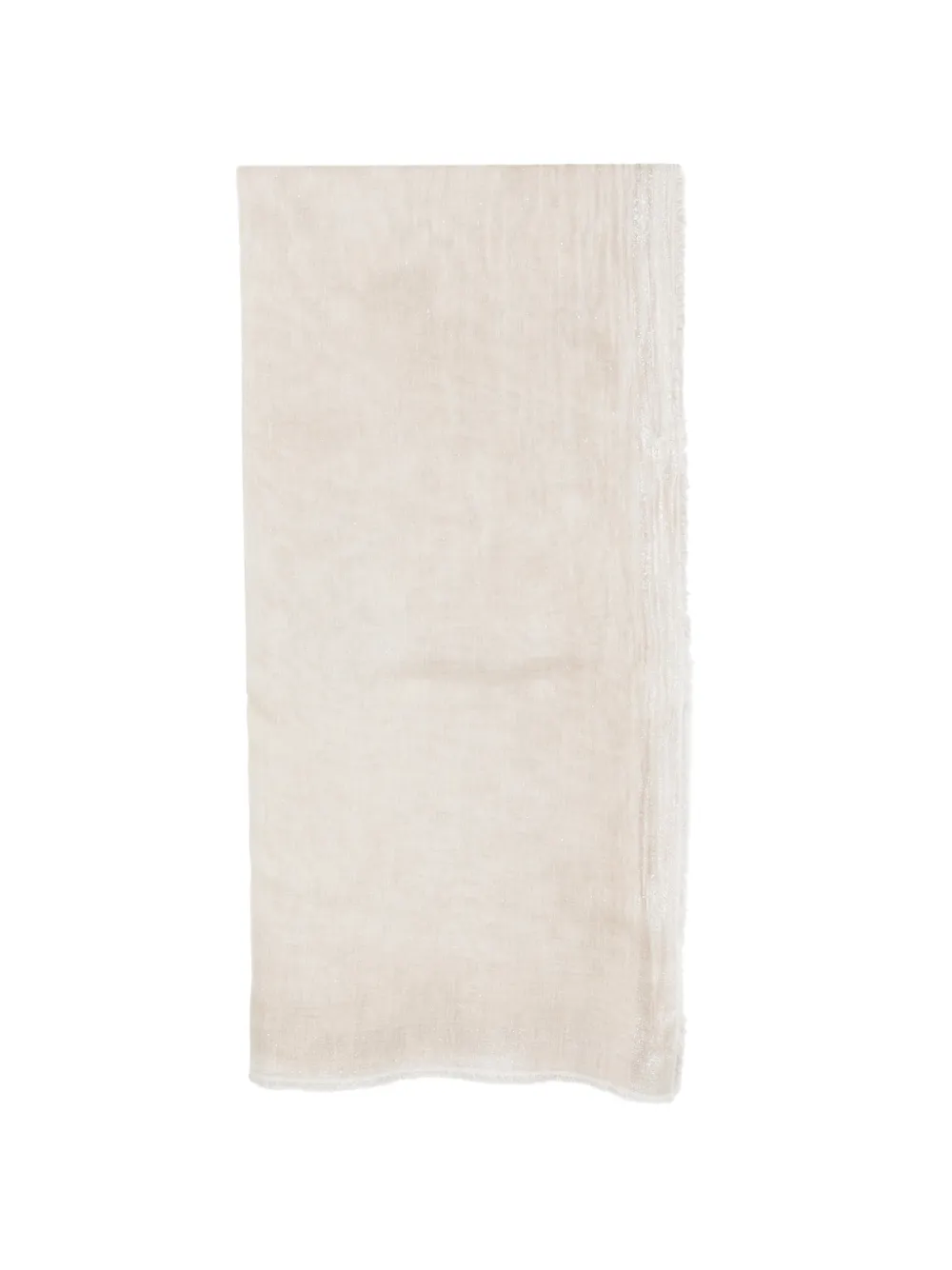 Faliero Sarti Diamante frayed scarf Beige