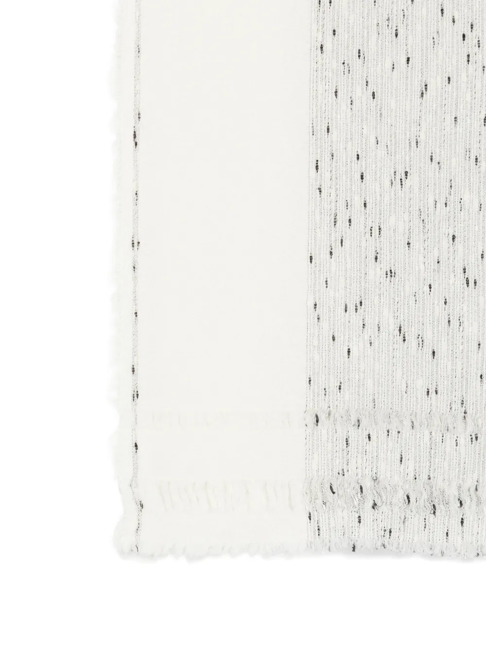 Faliero Sarti Vania frayed scarf Wit