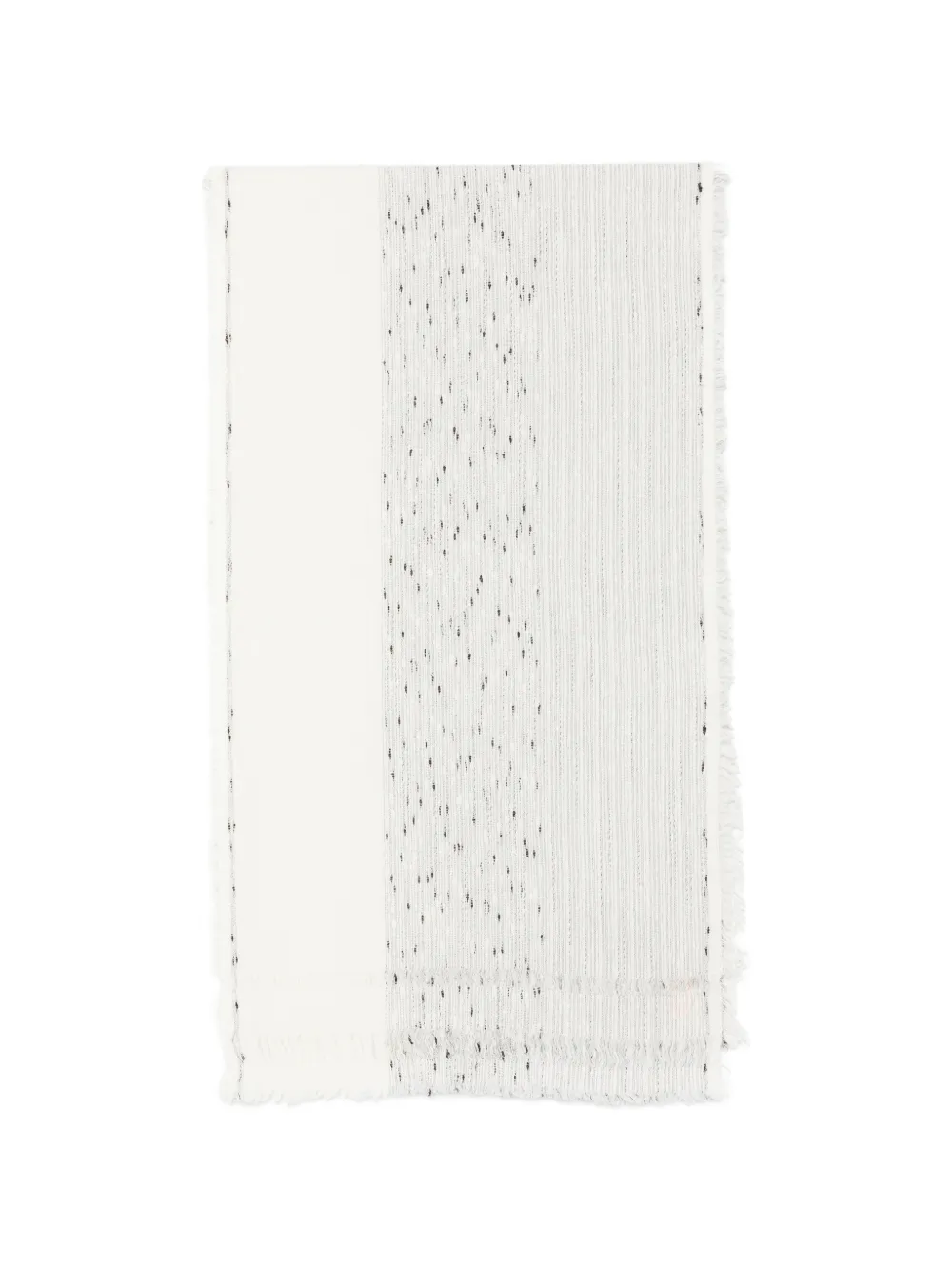 Faliero Sarti Vania frayed scarf Wit