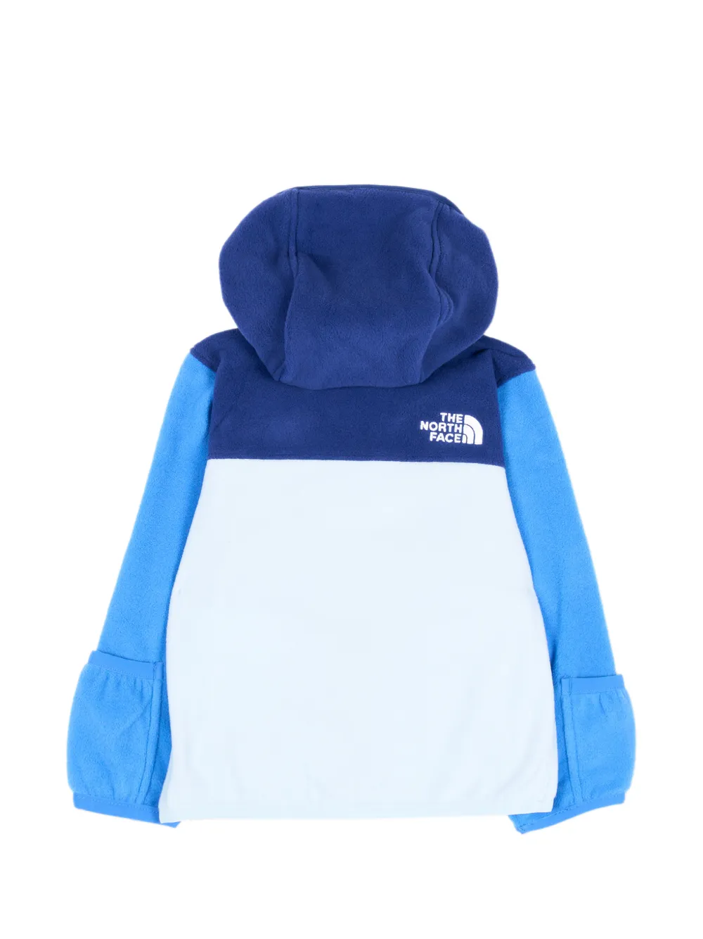 The North Face Kids Glacier fleece hoodie met colourblocking Blauw