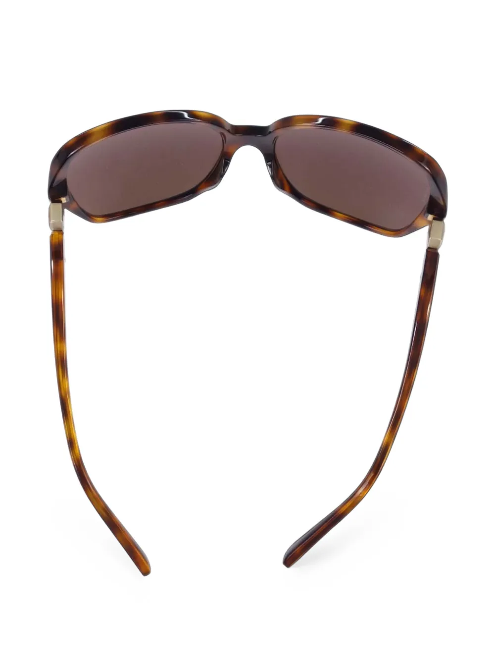 CHANEL Pre-Owned tortoiseshell-effect CC sunglasses - Marrone