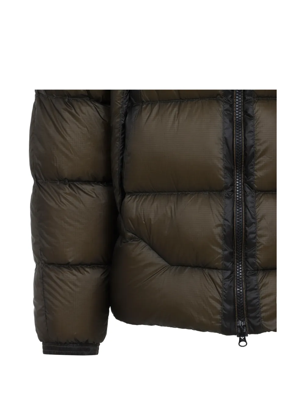 C.P. Company Goggle-detail padded coat Groen