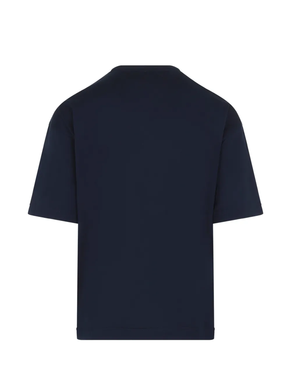 Kiton logo-embroidered T-shirt Blauw